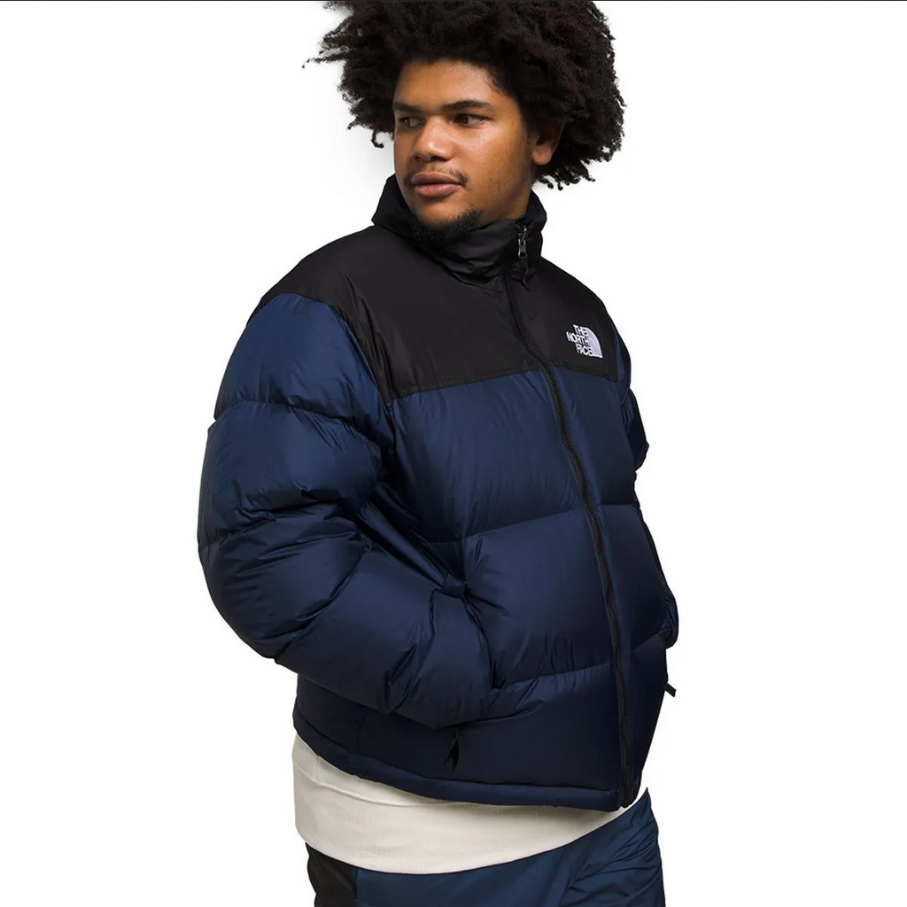 Chamarra de Pluma 1996 Retro Nuptse Hombre, Azul c/Negro