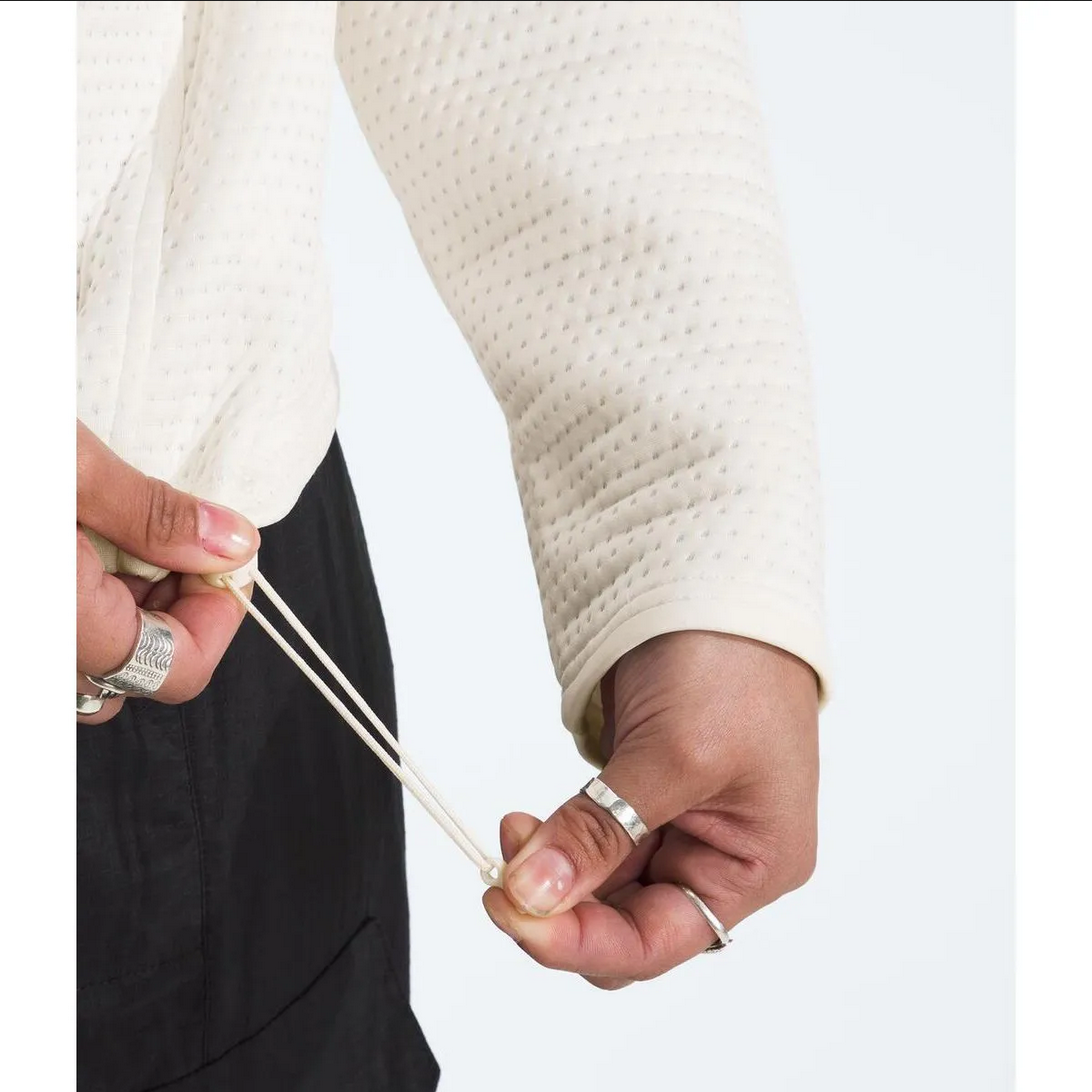 Chamarra Vertical Thermal 1/4 Mujer, Blanco